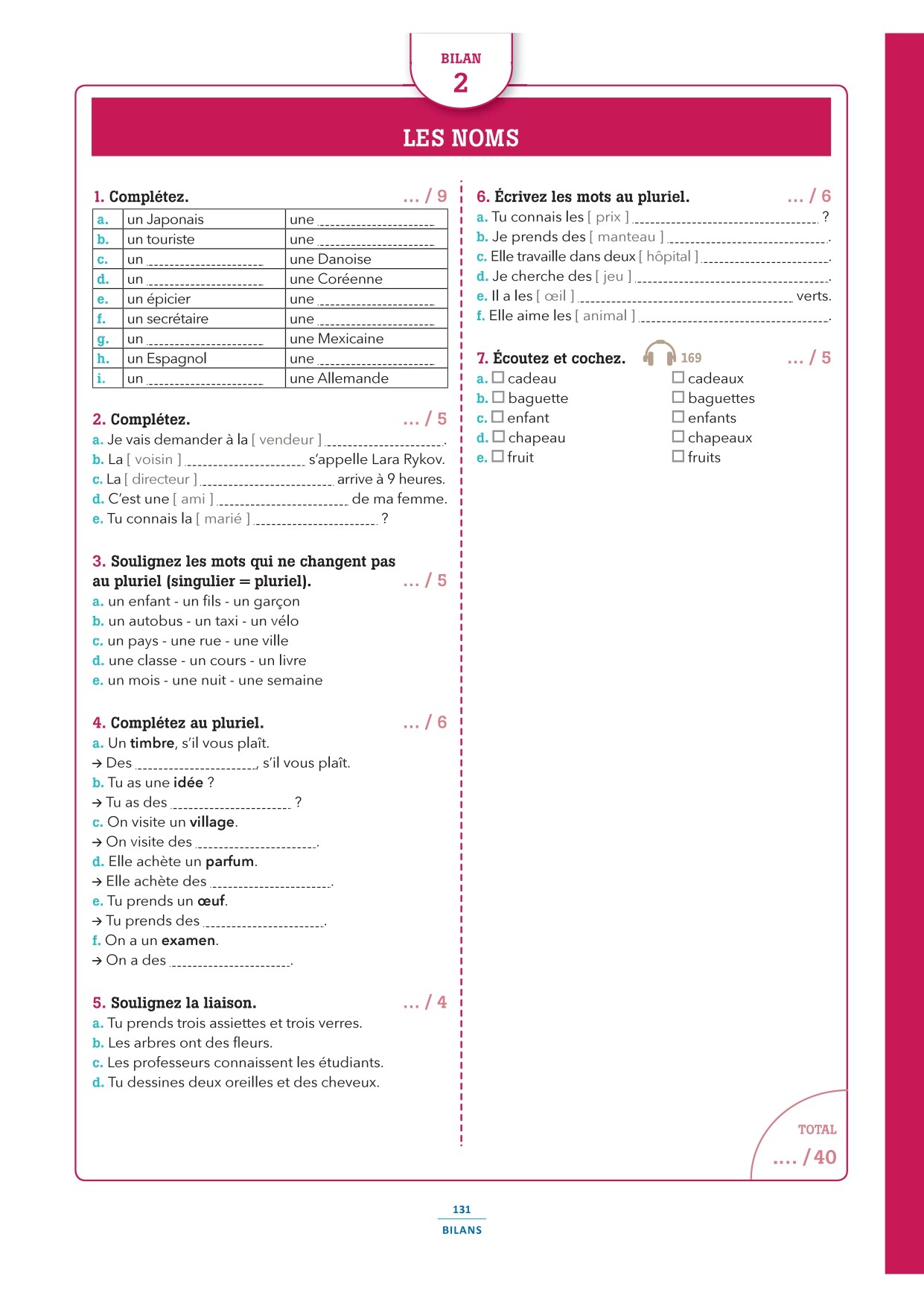 100% FLE A1 Grammaire Essentielle