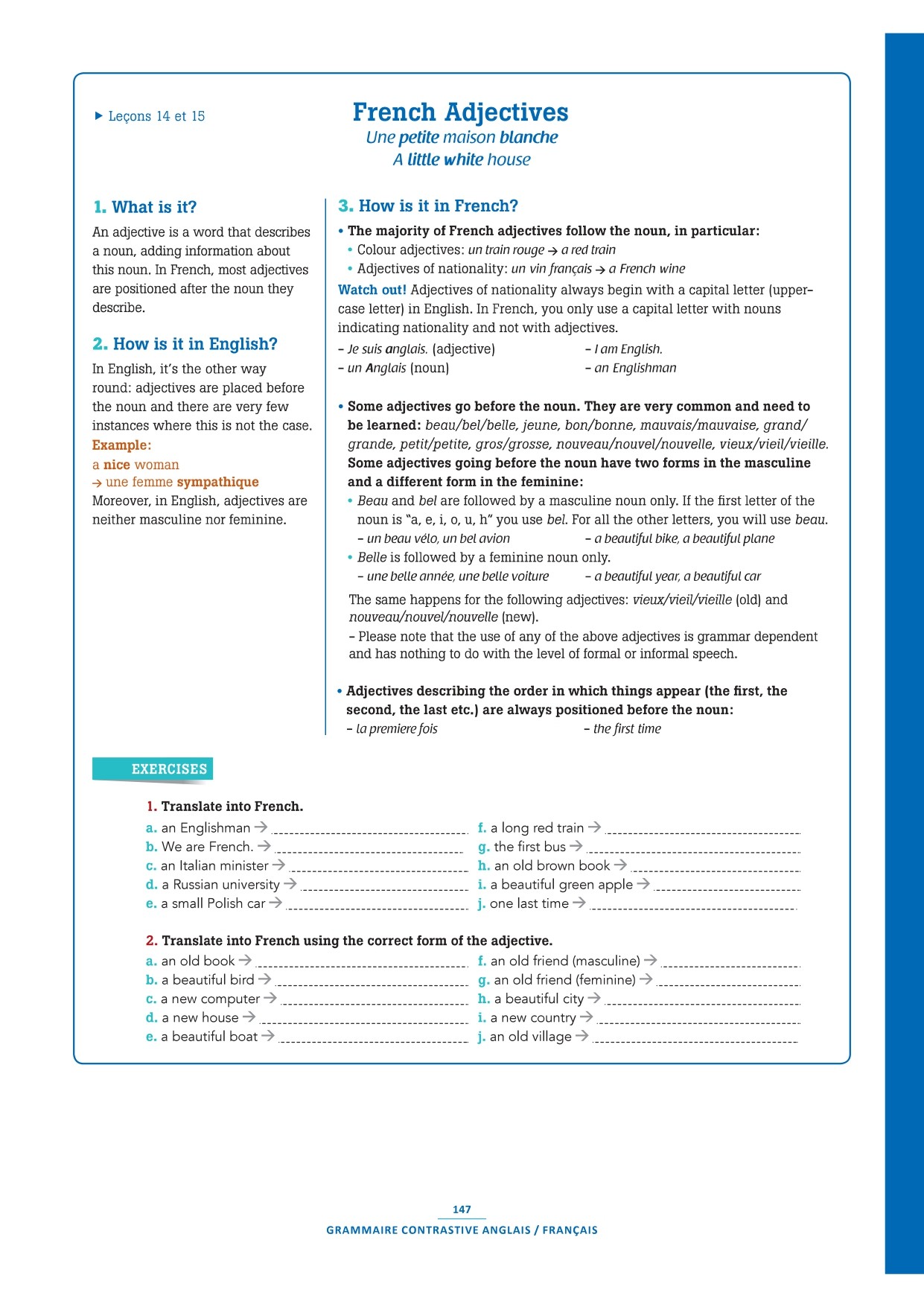 100% FLE A1 Grammaire Essentielle