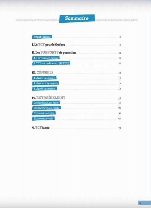 abc TCF pour le Québec