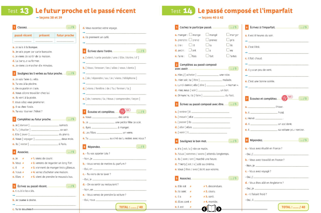 Exercices de Grammaire et Conjugaison A1