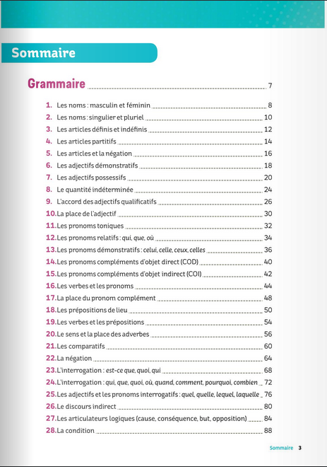 Exercices de Grammaire et Conjugaison A2