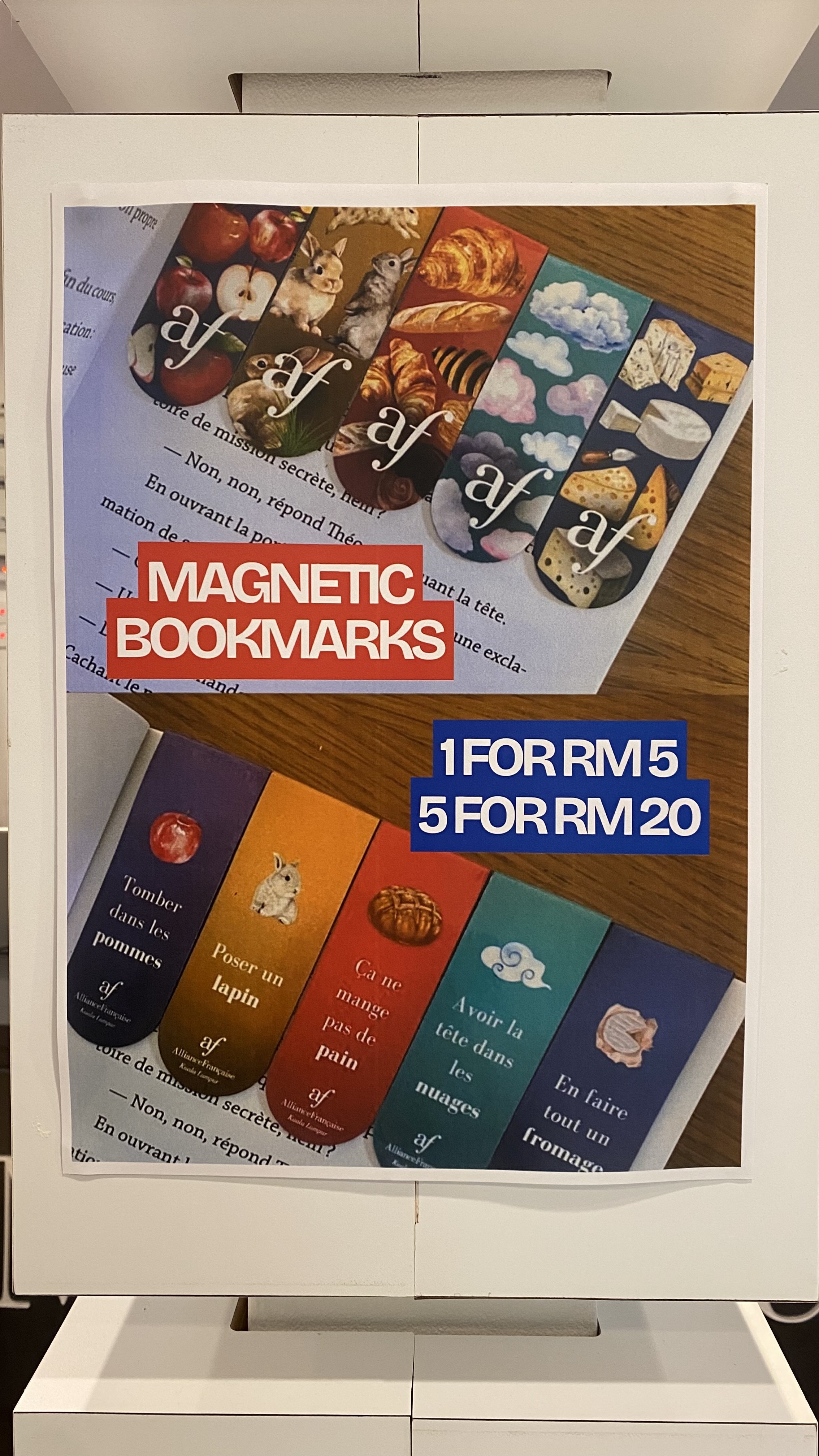 5x Magnetic bookmark